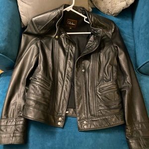 Cole Haan leather Moto jacket
